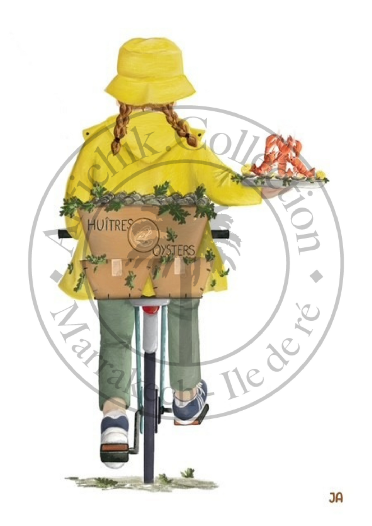 Affiche Île de Ré Huitres