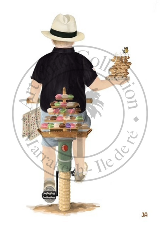 Affiche Île de Ré Martinière Garçon