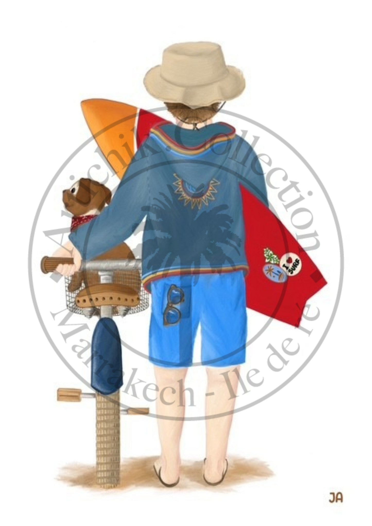 Affiche Île de Ré Surf