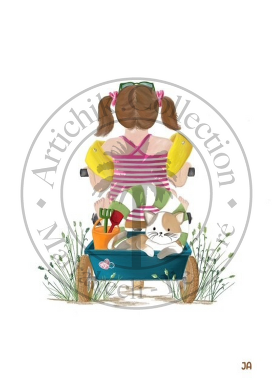 Affiche Île de Ré Tricycle