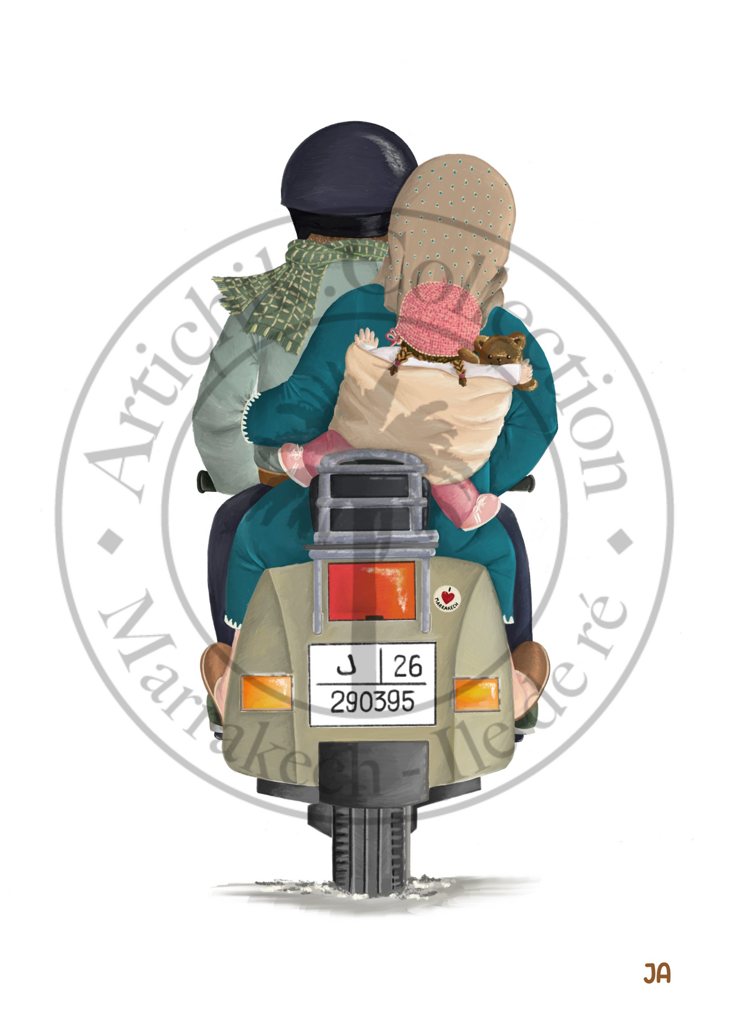 Affiche Maroc Baby Family