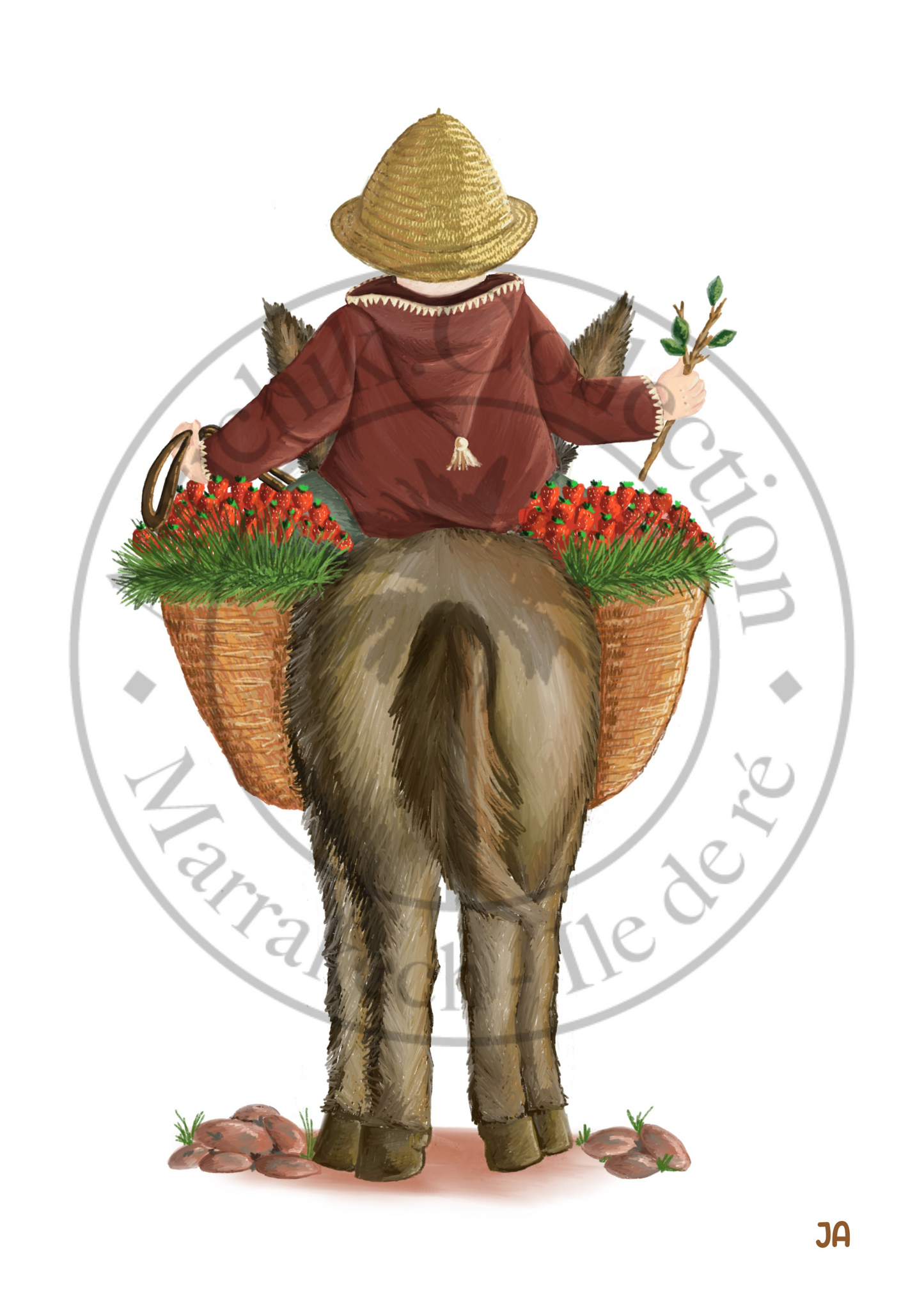 Affiche Maroc Fraises