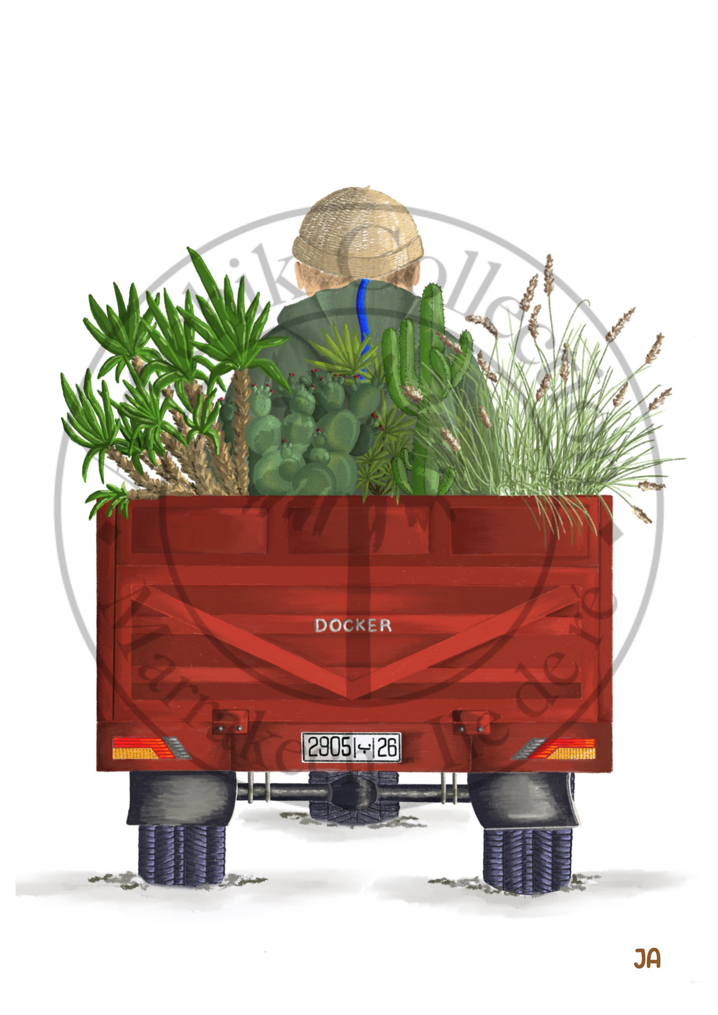 Affiche Maroc Jardin