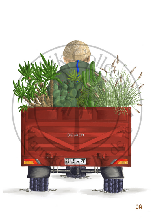 Affiche Maroc Jardin