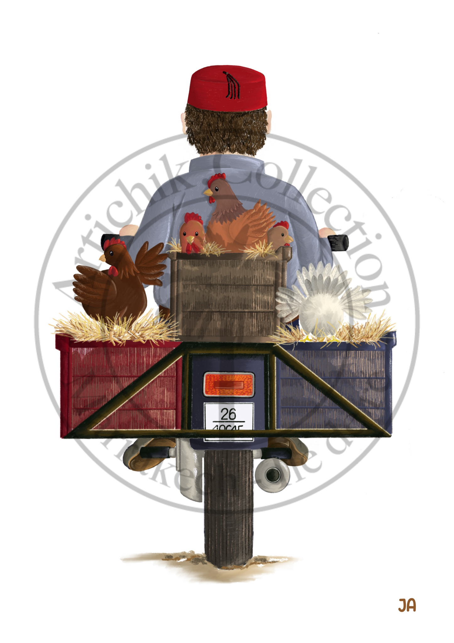 Affiche Maroc Poulettes