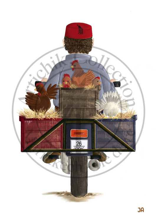 Affiche Maroc Poulettes