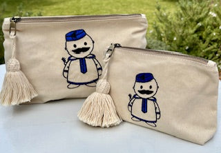 Pochette MOMO Bleu Majorelle